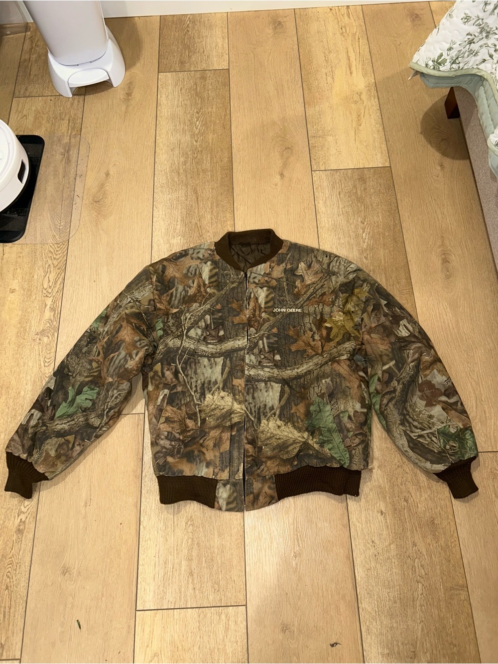 VTG Ranger Hunting Jacket Coat Camoflauge Insulated John Deere Large Made In USA